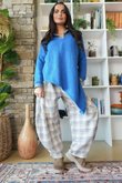  Big Softie Super Slant Knit Jumper Sapphire 